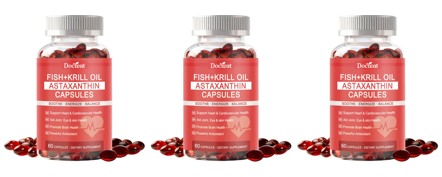 Krill Oil with Astaxanthin & Marine Omega-3 | 60 Softgels