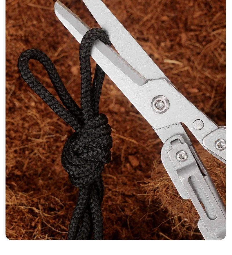 Mini Multi-functional Outdoor Scissors, Portable Folding Knife, Small Tool, Folding Stainless Steel Scissors, Camping Peaceful Pleasures Health and Wellness
