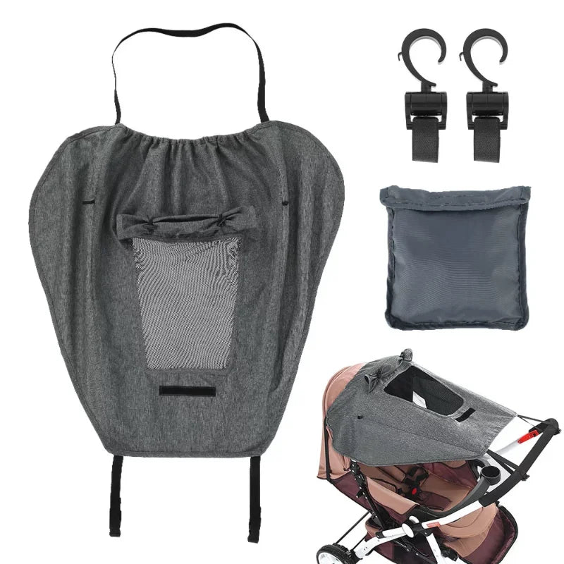 Baby Stroller Sun Shade UPF 50+ Canopy | Universal Pram Cover
