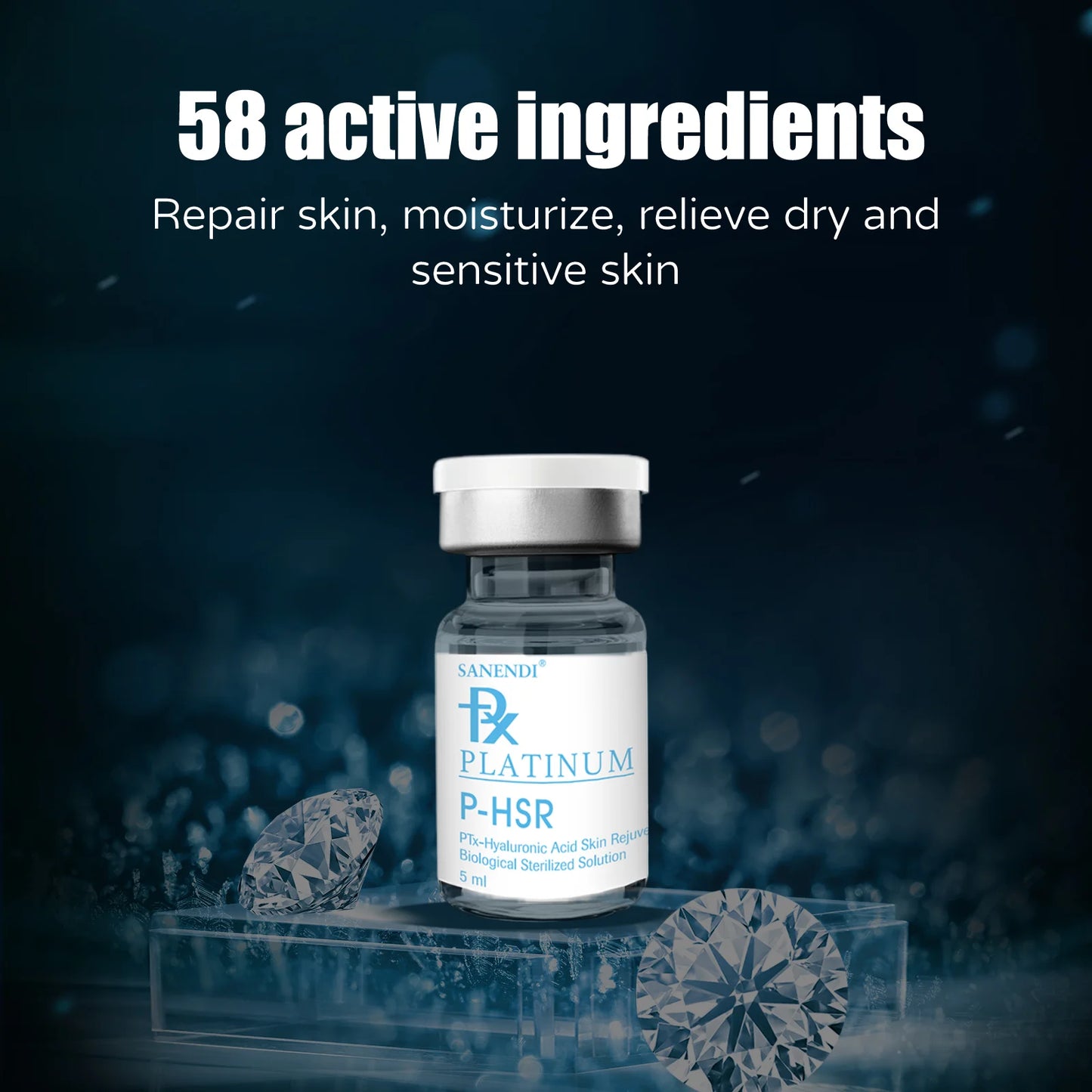 SANENDI Korean Skin Care Set – Hyaluronic Acid, Salmon DNA & Glow