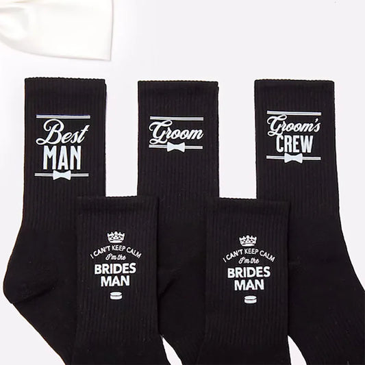 Groomsman Wedding Socks – Best Man, Father of the Bride Gift Wedding Party Socks Peaceful Pleasures Health and Wellness