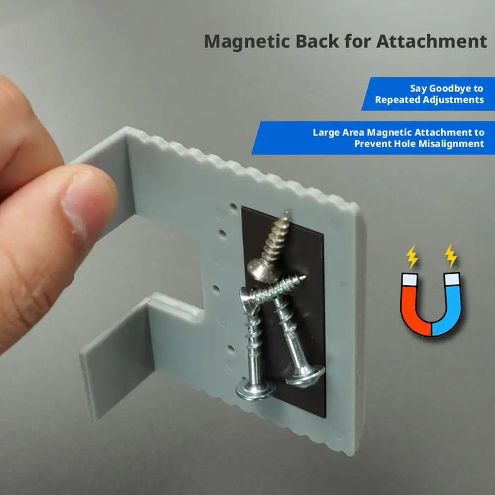 Door Lock, Door Bolt, Hinge Clamp Woodworking Hinge Installation Aid Cabinet Door Quick-Install Positioning Fixing Plate Peaceful Pleasures Health and Wellness