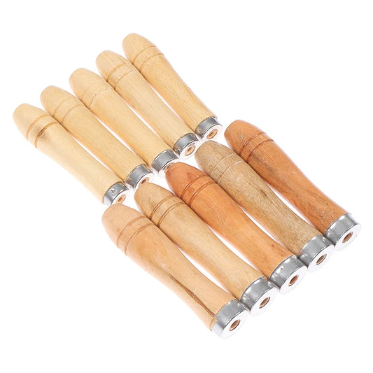 5Pcs/set 9/11cm Wooden File Handle Wood Rasp Woodworking Polishing Rust Proof Filing Tools Replacement Wooden File Handle Peaceful Pleasures Health and Wellness