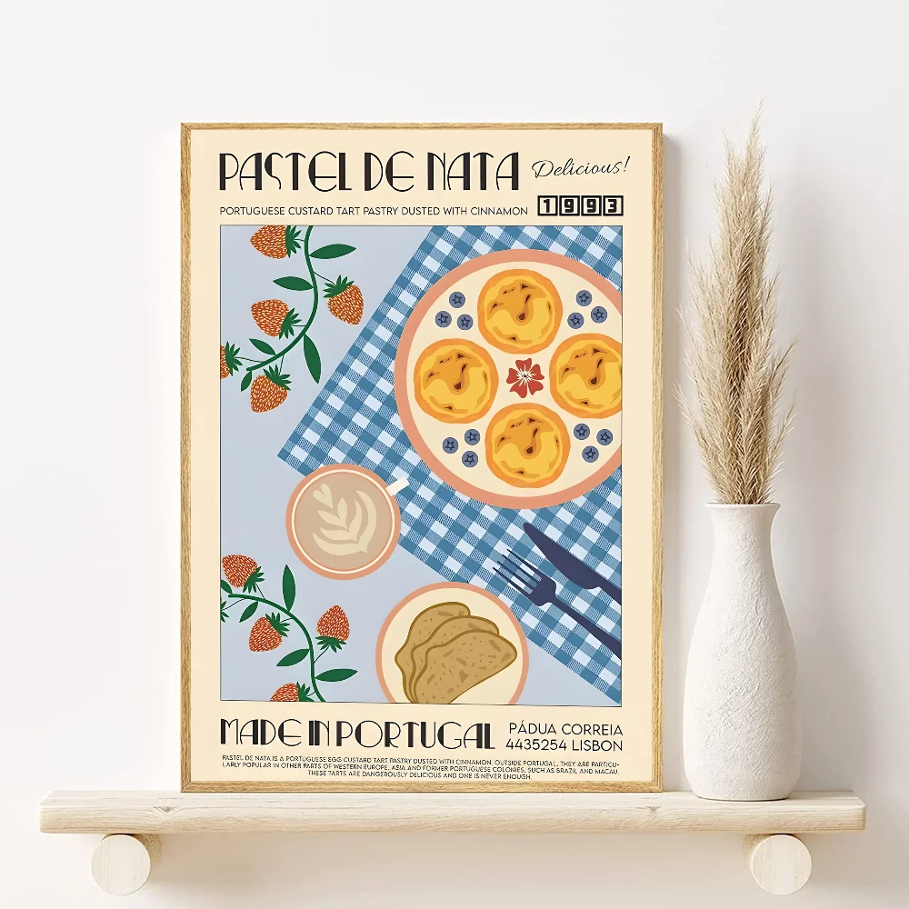Retro Japanese & Korean Food Poster – Waterproof PVC Wall Art Wall Art Poster Peaceful Pleasures Health and Wellness