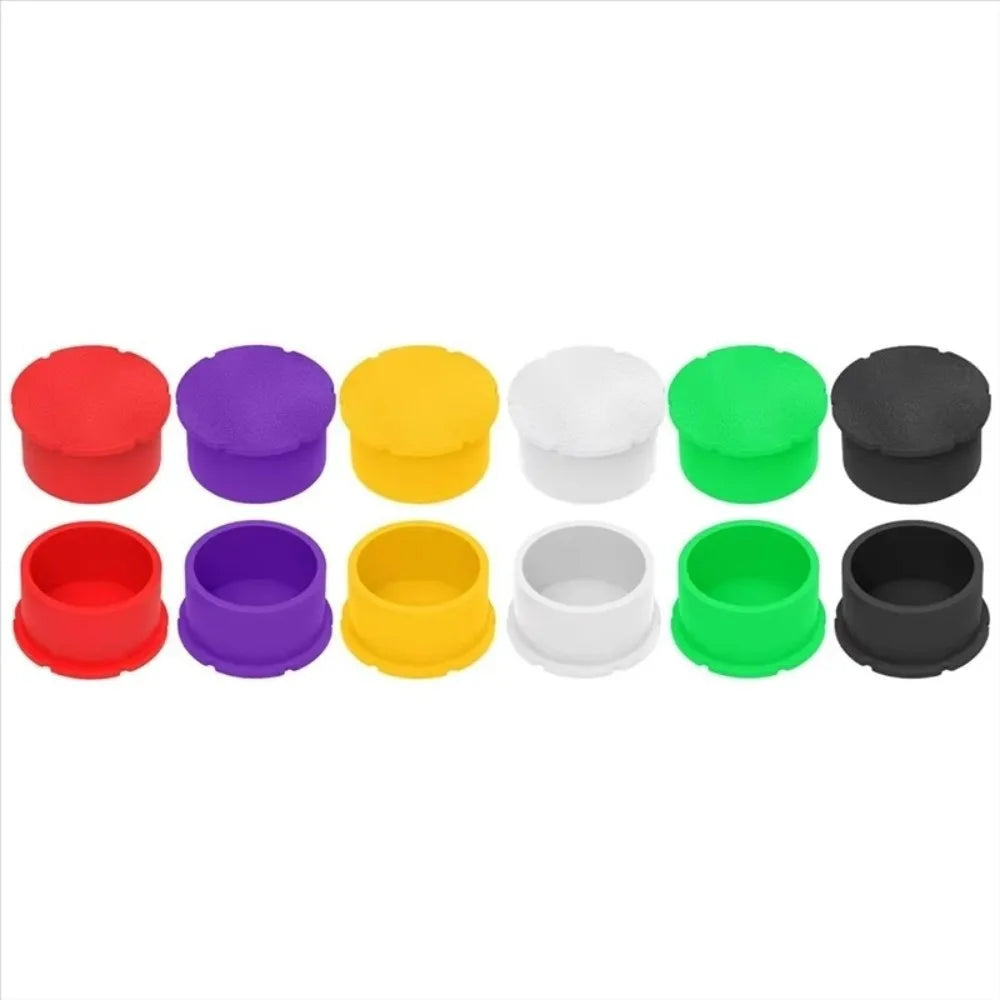 12-Pack Reusable Glass Vial Caps – Leak-Proof TPU Stopper Lids