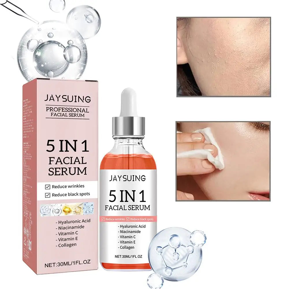 5-in-1 Vitamin C & Hyaluronic Acid Face Serum | Anti-Aging