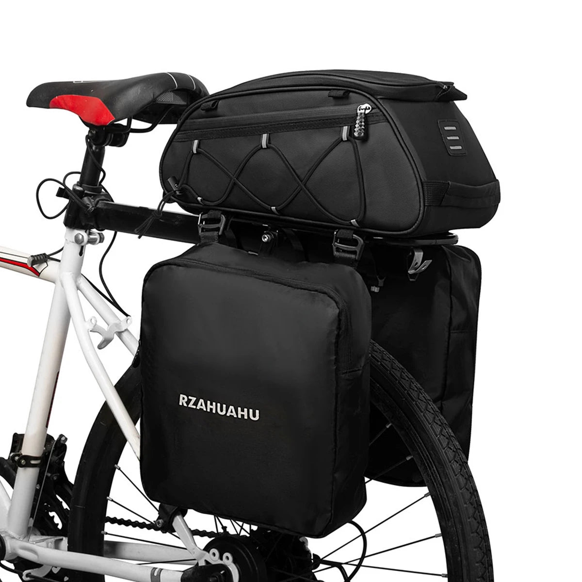 Waterproof Bicycle Rear Seat Bag Cooler 3in1 Bike Rack Trunk 2 Side