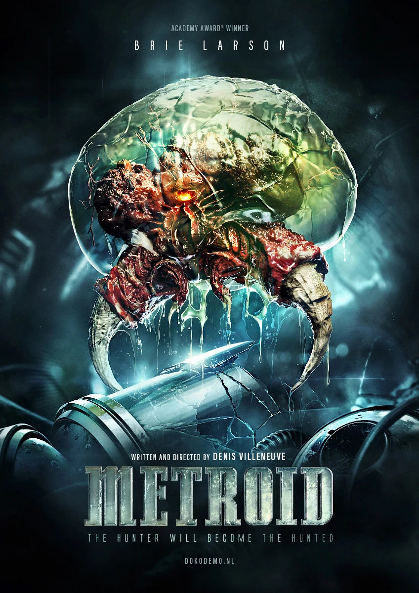 Metroid Samus Aran Canvas Wall Art Poster | Sci-Fi Game Decor