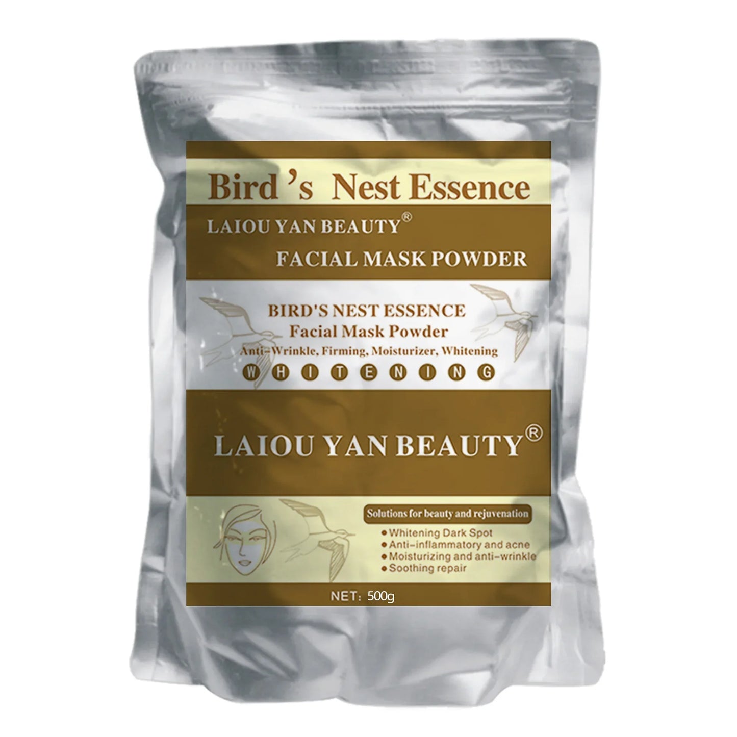 500g Pearl Whitening Jelly Mask Powder – Green Tea & Lemon