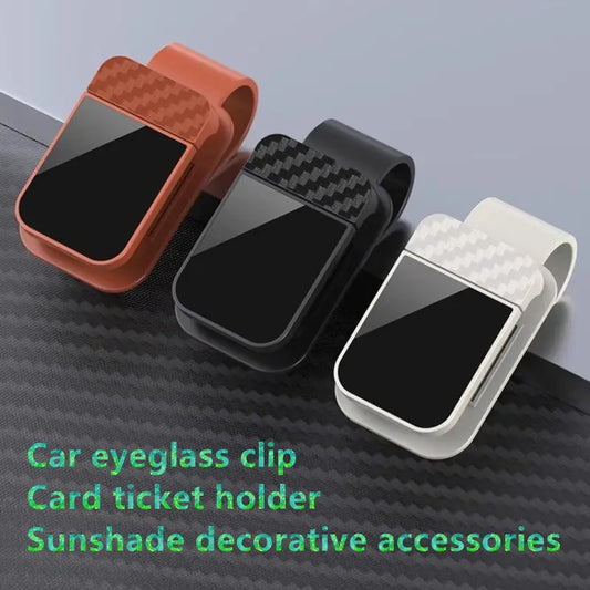 Car Sun Visor Sunglasses Clip & Card Holder | ABS Storage Car Visor Organizer Clip Oasis Select