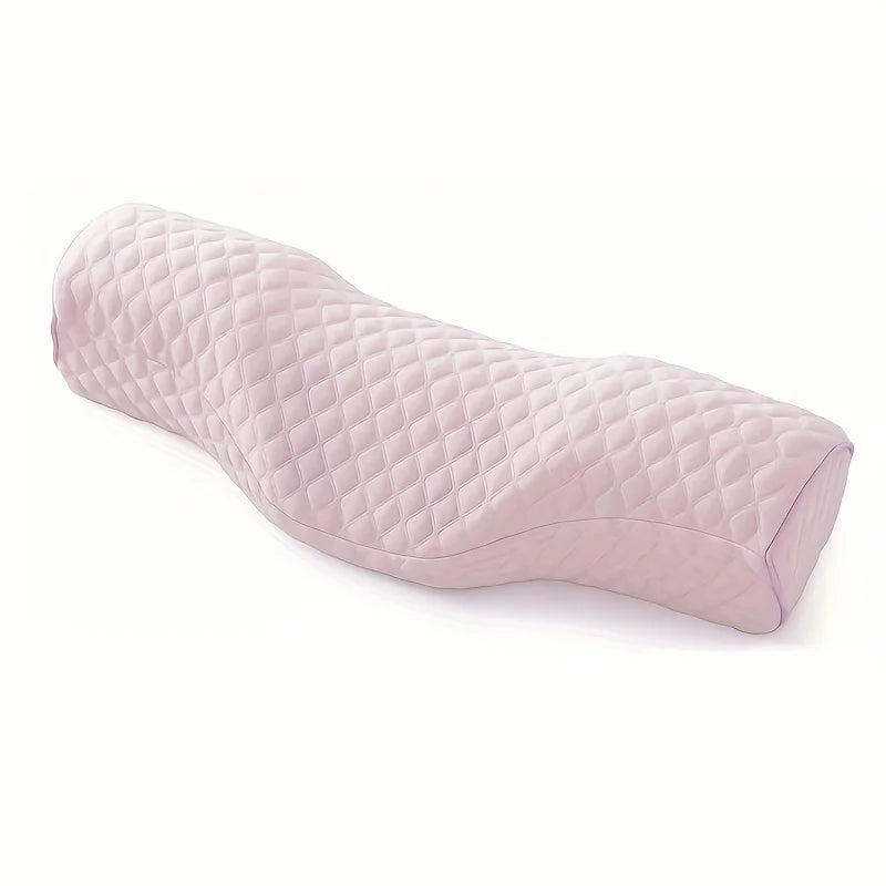 Relieve Neck Discomfort Cervical Pillow Head Massager Pillow Memory Foam Bed Orthopedic Pillow Neck Protection Pillow Peaceful Pleasures Health and Wellness Pink