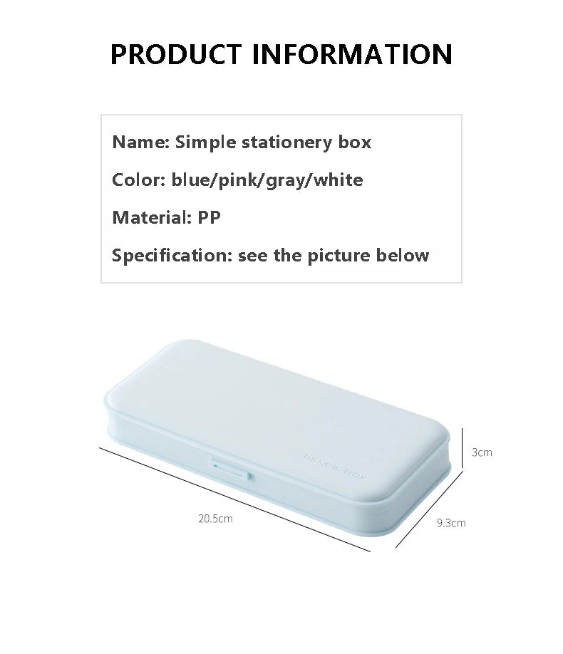 Bview Art Waterproof Large Capacity Pencil Case Simple Cute