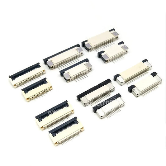 10PCS FPC 0.5MM/1.0MM Connector Socket Drawer/Clamshell Upper/Lower /Vertical Contact 4/6/8/10/12/14/16/18/20/22/24/26/28/30-60P Peaceful Pleasures Health and Wellness