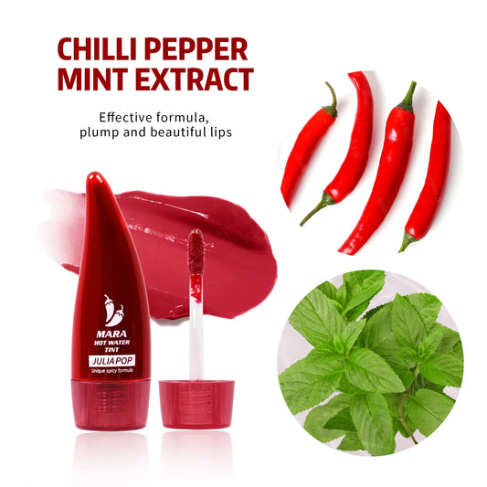 Pepper lip dye solution, with lasting makeup effect and rich color, contains peppermint oil and pepper extract, 5ml/0.17fl.oz Peaceful Pleasures Health and Wellness