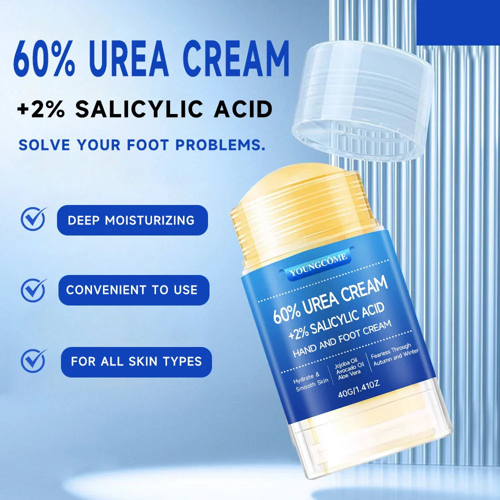 Urea 60% Foot & Hand Cream with Salicylic & Hyaluronic Acid