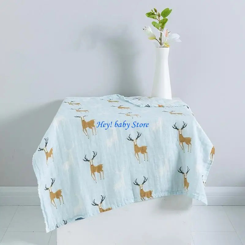 Cotton Baby Bandana Bib – Soft Absorbent Drool Cloth 60x60cm