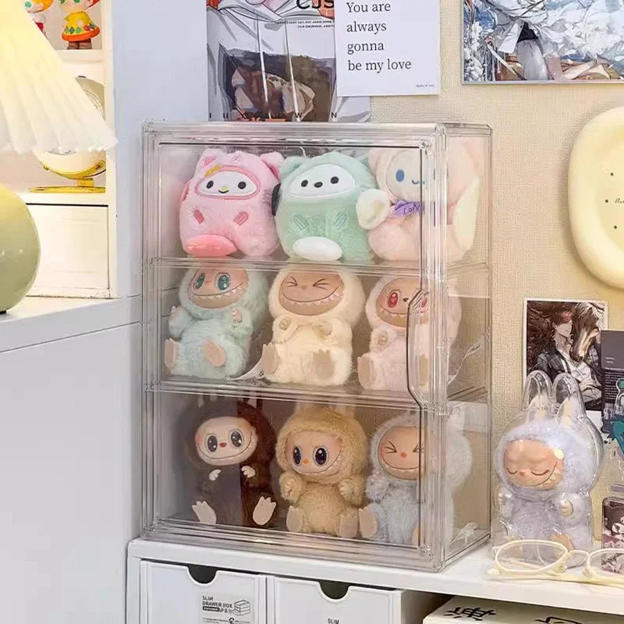 Plush Doll Storage Box Cotton Doll Christmas Doll Display Stand Handmade Blind Box Multi Functional Storage Rack Peaceful Pleasures Health and Wellness