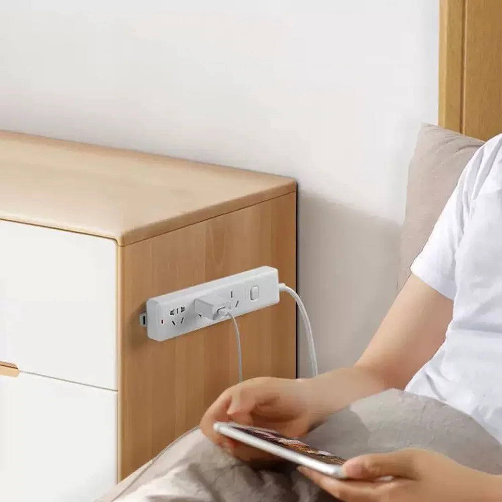 Self-Adhesive Power Strip Holder Wall Mount | Punch-Free