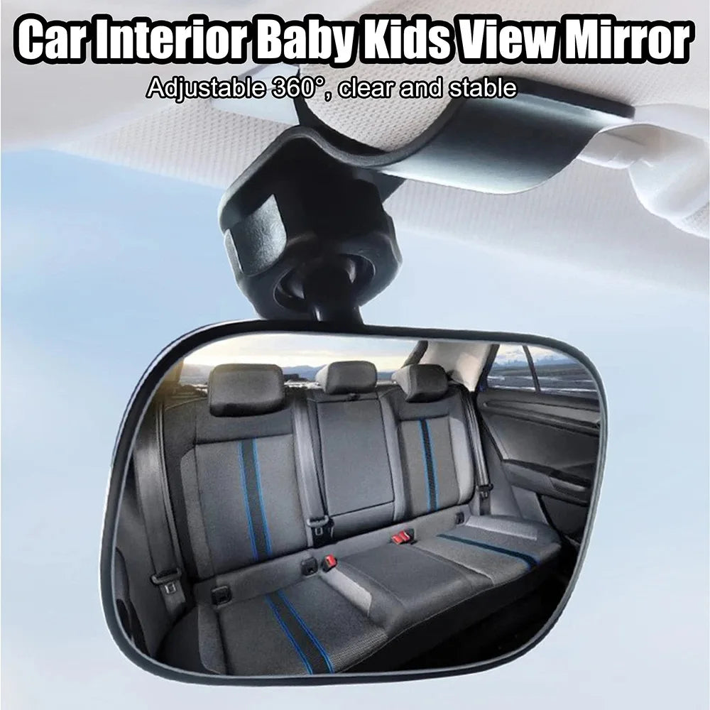 New 360 Degree Rotatable Adjustable Wide View Clear Reflection Safety Car Rearview Mirror For Windshield Infant Car Seats Peaceful Pleasures Health and Wellness