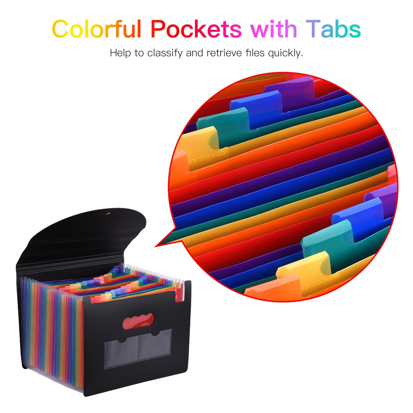 24-Pocket Expanding File Folder A4 | Accordion Document Organizer