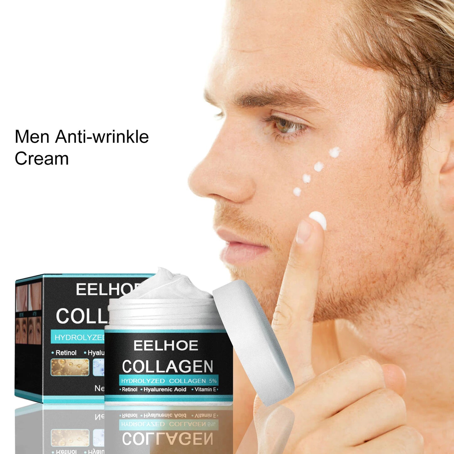 EELHOE Anti-Wrinkle Cream for Men – Firming & Moisturizing 50g Men's Anti-Aging Cream Peaceful Pleasures Health and Wellness