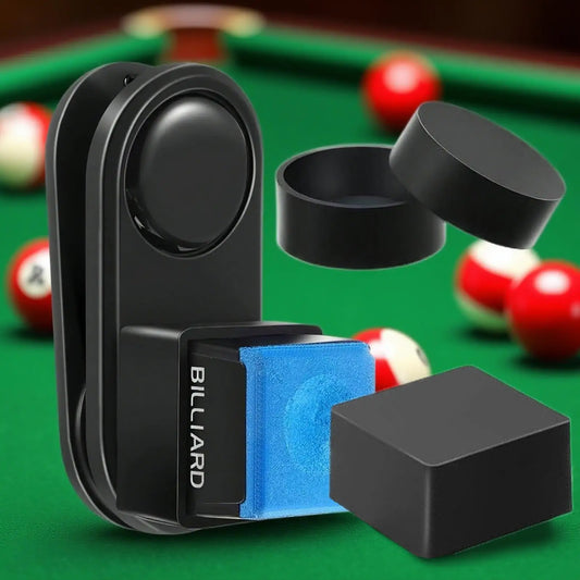 Magnetic Billiard Chalk Holder for Pool Cues, Strong Grip Chalker for Home Bar & Game Room, Billiards Accessory Gift for Players Peaceful Pleasures Health and Wellness
