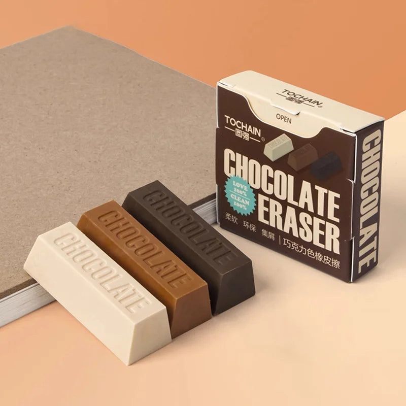 Scented Chocolate Erasers – 15-Piece Student & Office Gift Set