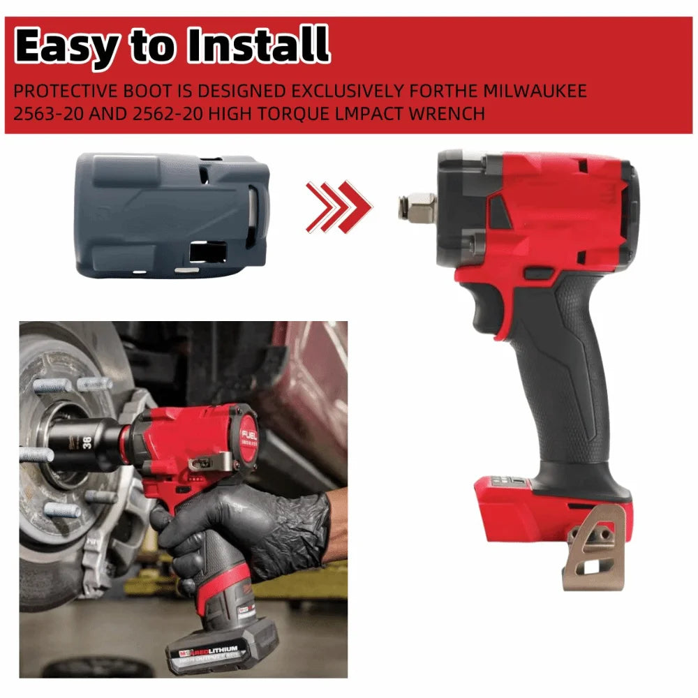 Rubber Boot for Milwaukee M12 1/2 & 3/8 Stubby Impact Wrench