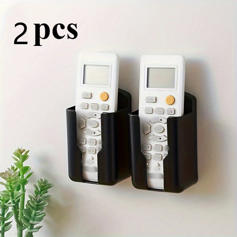 Durable Plastic Wall-mounted Remote Control Holder Space-saving