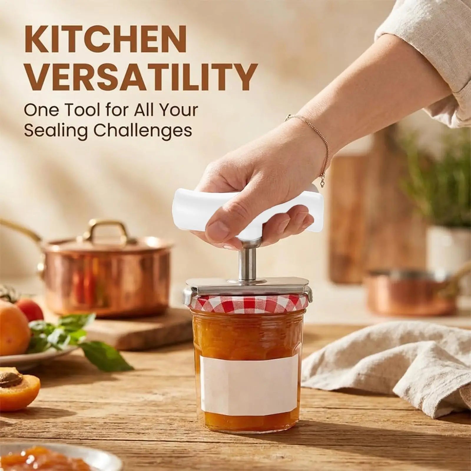 Adjustable Jar Lid Opener For Elderly, Ergonomic Screw Top Opener Kitchen Gadget For Home RV Travel Restaurant & Meal Prep Peaceful Pleasures Health and Wellness