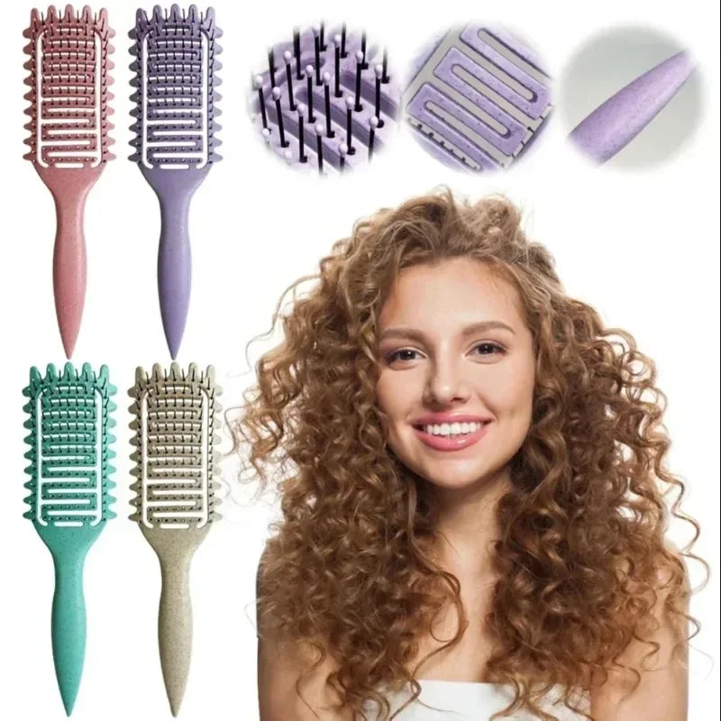 3-in-1 Curl Defining Detangling Hair Brush for Curly Hair Curl Defining Brush Peaceful Pleasures Health and Wellness