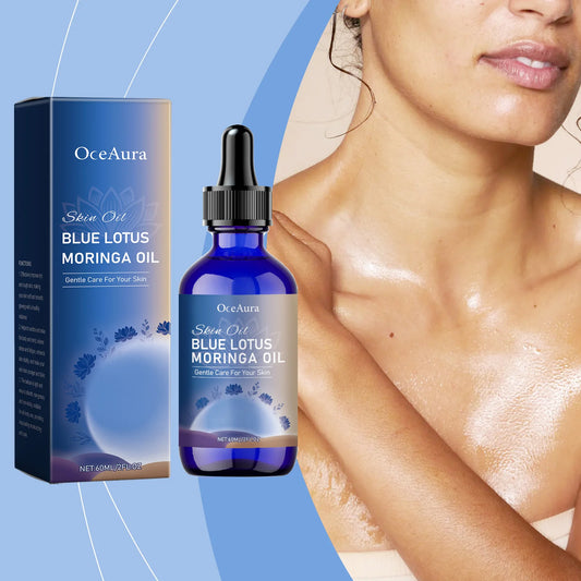 Blue Lotus & Moringa Dry Body Oil – Nourishing 60ml | OceAura