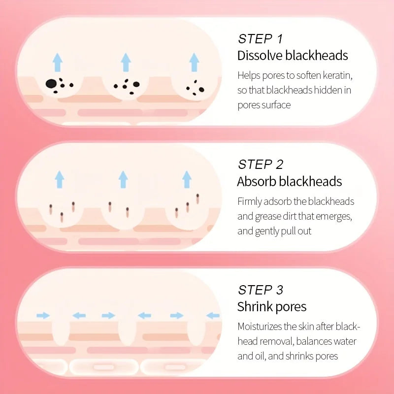 3-Step Blackhead Nose Patch – Cleans & Refines Pores | Oasis