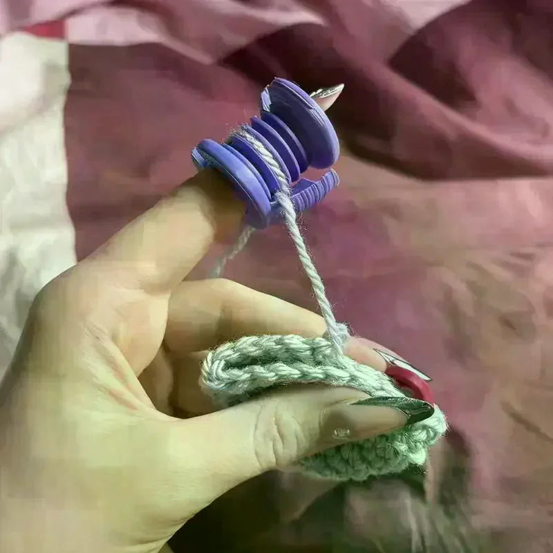 Crochet Finger Protector Thimble Sleeve for Knitting Crochet Finger Tool Peaceful Pleasures Health and Wellness