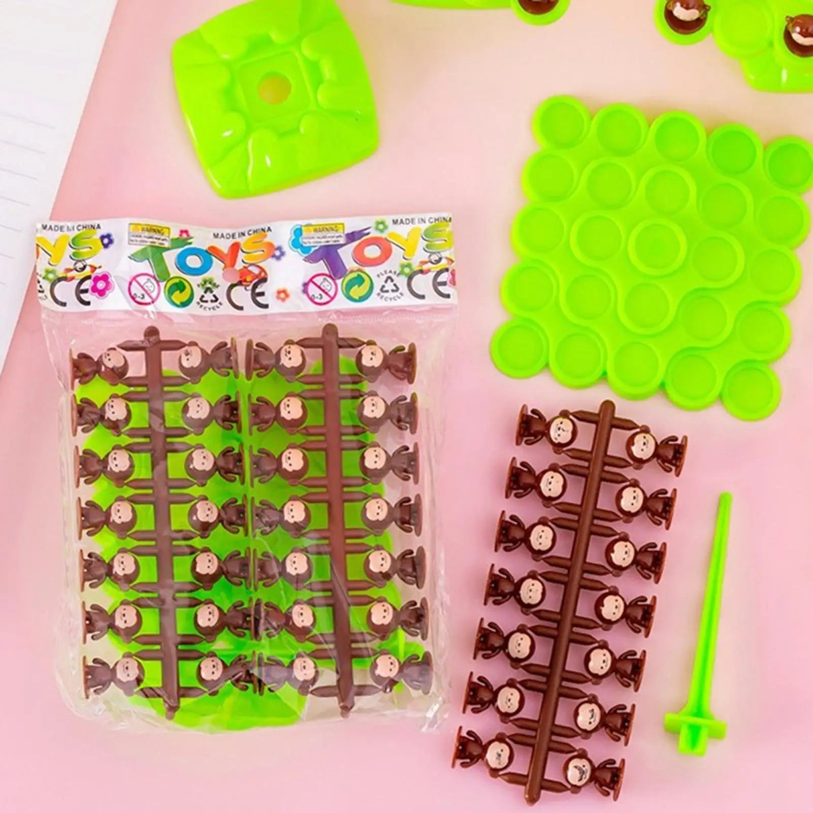 Fun Family Balance Game, Monkey Stacking Toys STEMs Learning Toy for Kids, Improve Focus & Motor Skills, Home, Party & School Peaceful Pleasures Health and Wellness