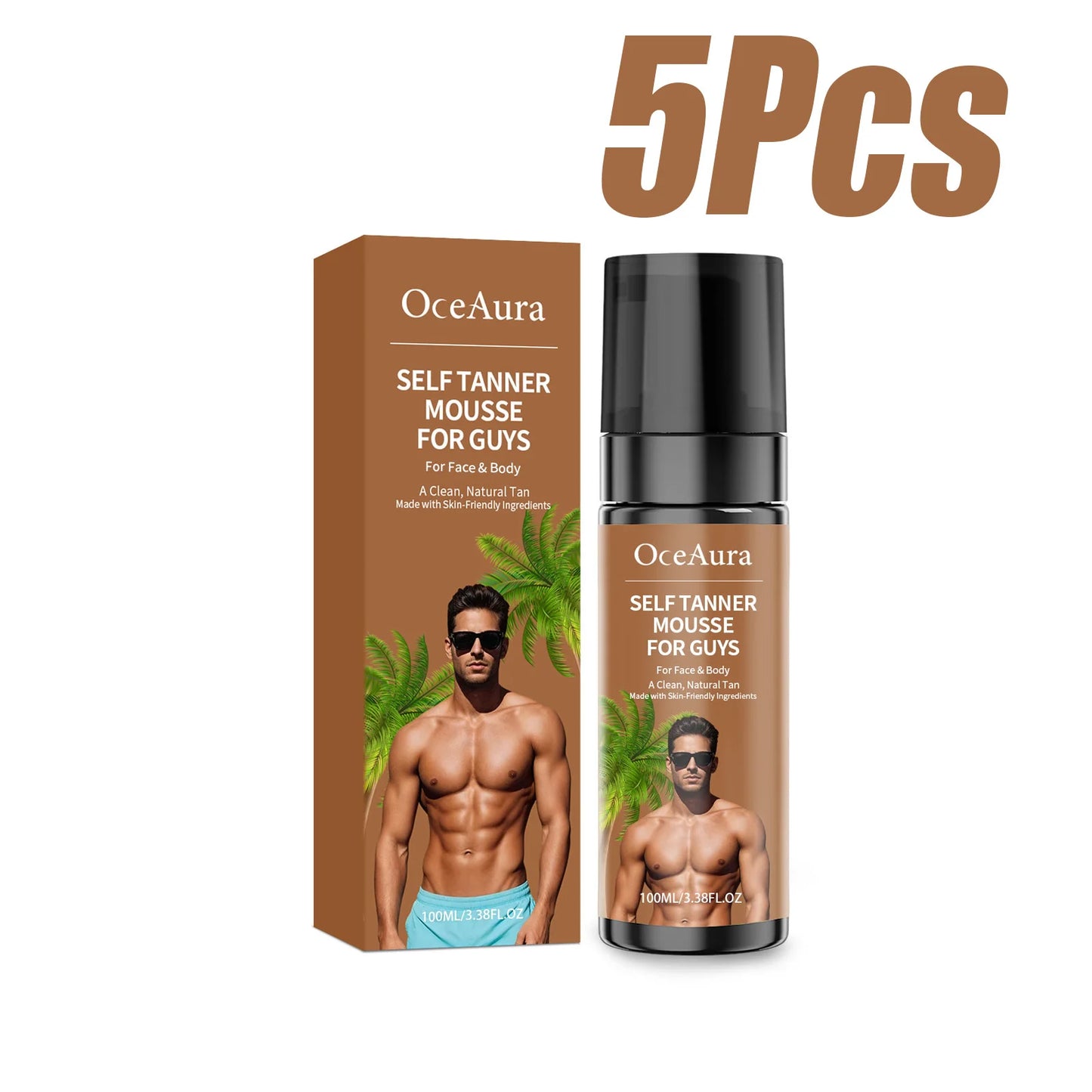 Self Tanner Mousse – Streak-Free Sunless Tan Foam | OceAura