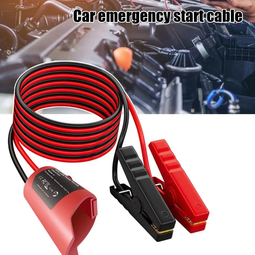 Milwaukee M12 Jump Start Cable 12AWG 1.8m with Alligator Clips