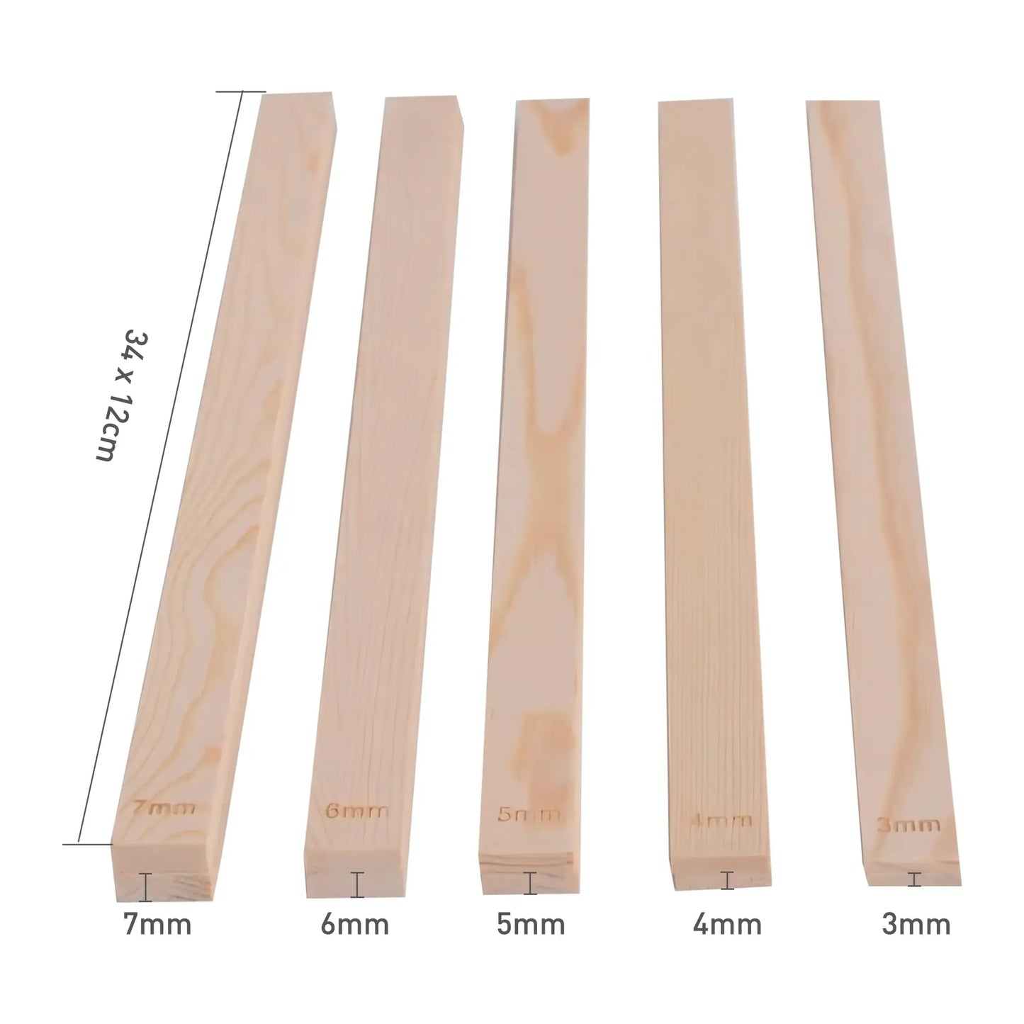 Wooden Clay Roller Multi-size Thickness Spacers Pottery Polymer
