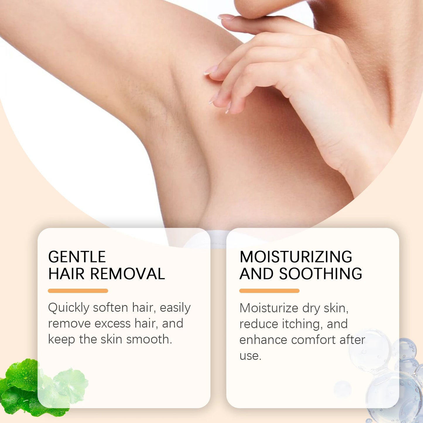 Ouhoe Hair Removal Cream – Fast Gentle Lip & Underarm Depilatory