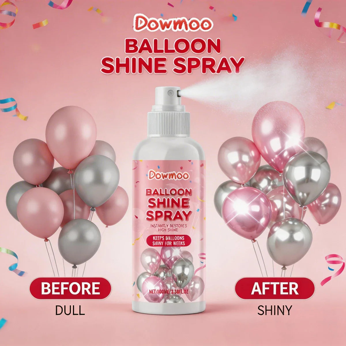 Balloon Shine Spray | Glossy Latex Balloon Polish 100ml