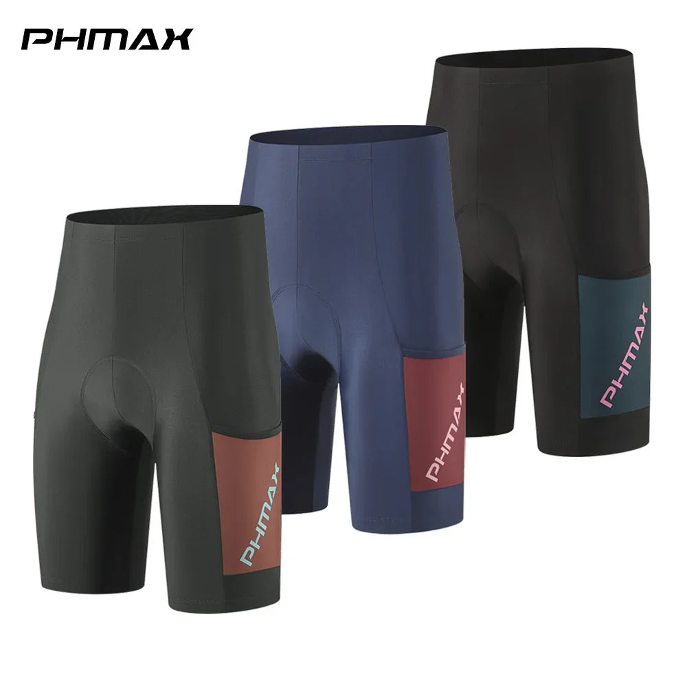 Men's 5D Padded Cycling Shorts – Gel Cushion, Quick-Dry & Pockets