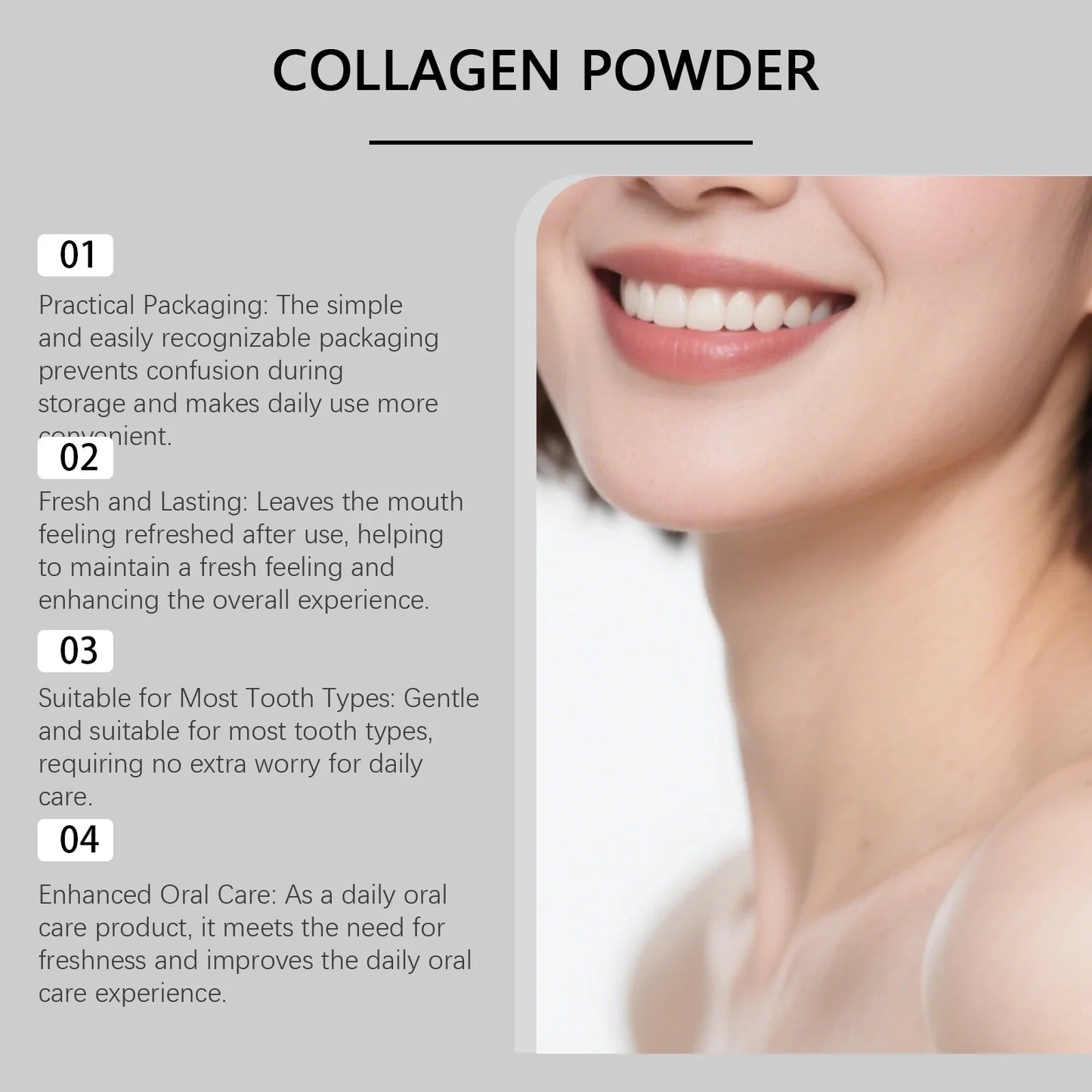 Collagen Tooth Powder – Whitening & Daily Oral Care 50g