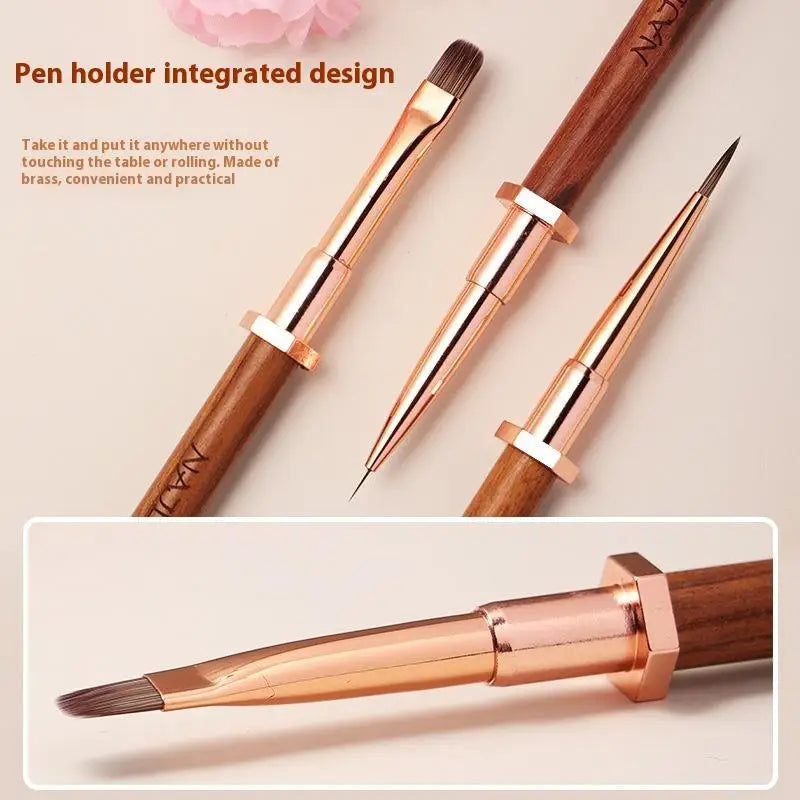 Sandalwood Nail Art Detail Brush – Manicure Painting Pen