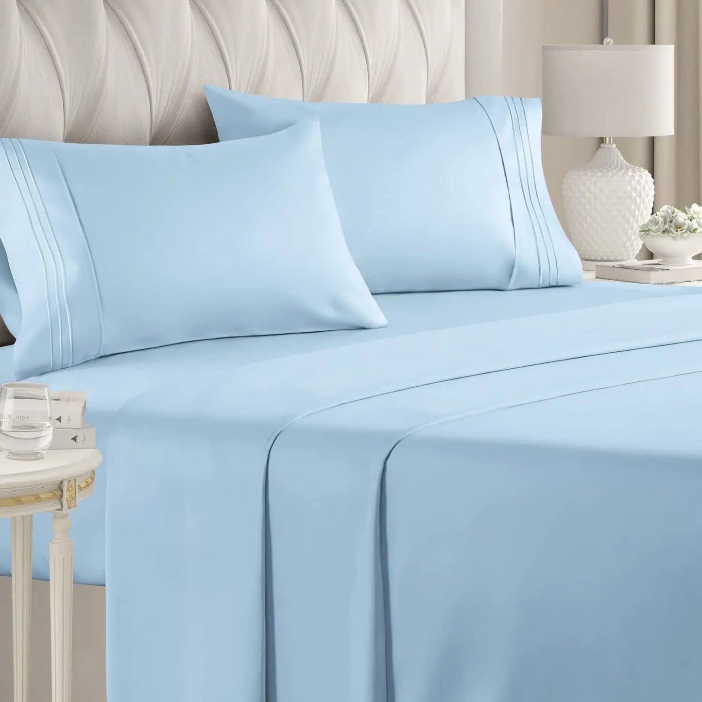 Battilo 4-Piece Luxury Microfiber Bed Sheet Set | All Sizes