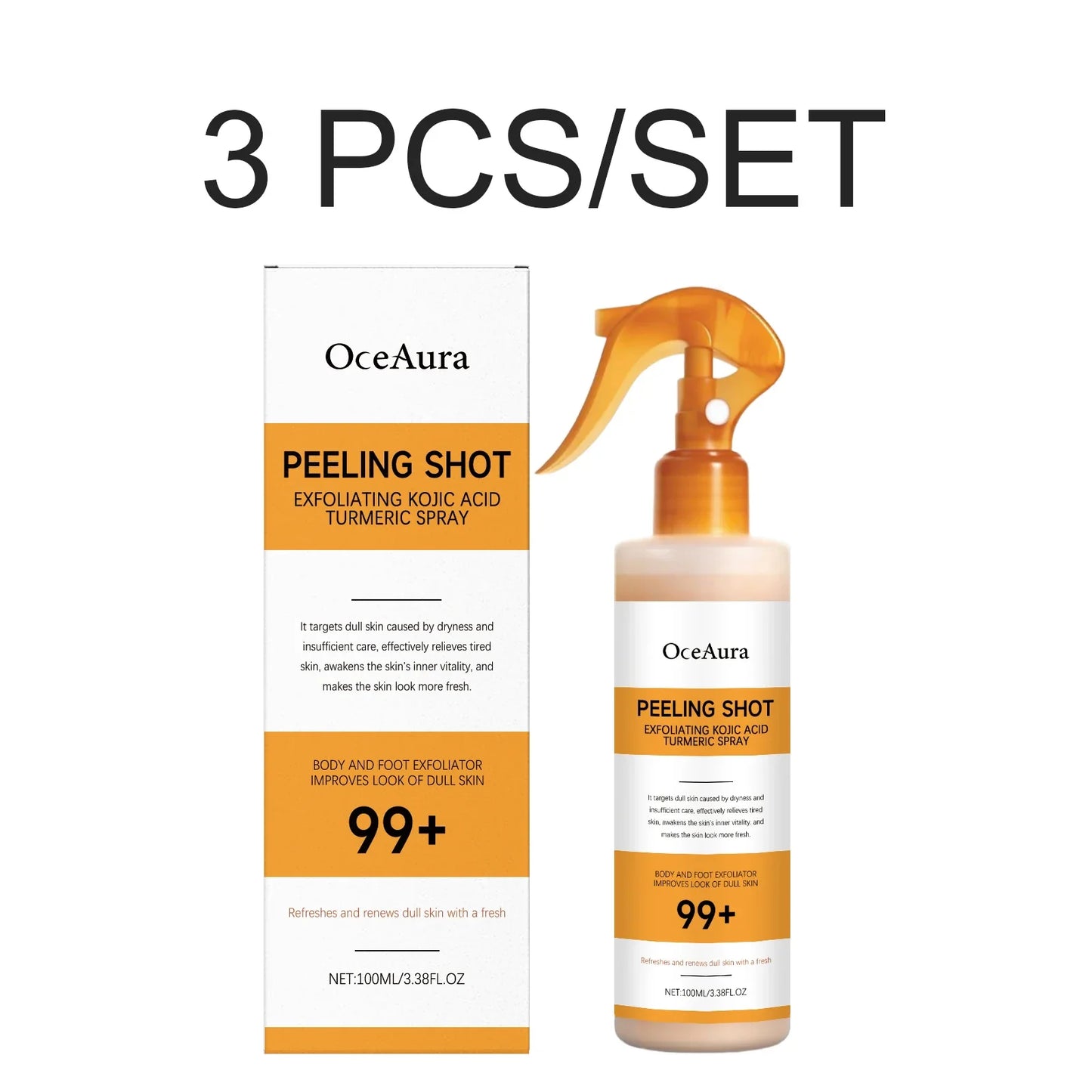 Kojic Acid & Turmeric Brightening Body Spray – All Skin Types