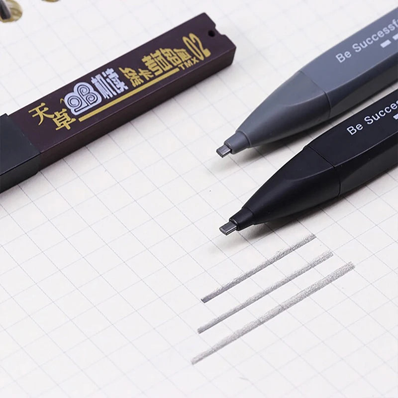 2B Mechanical Pencil Thick Body Auto Pencil with Refill Set