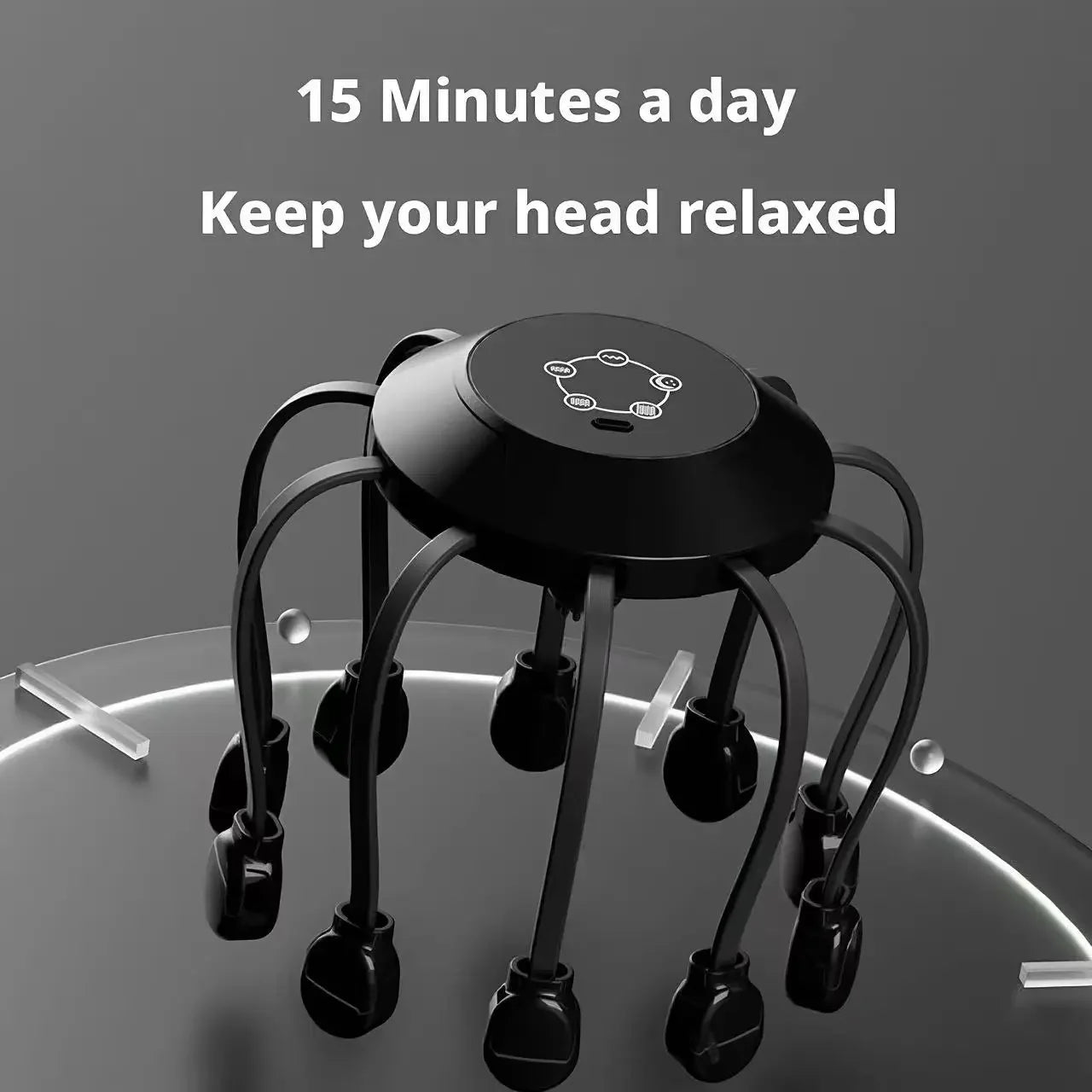 Electric Octopus Head Massager 10/14 Claws Smart Scalp Massage Device Relax Stress Relief Deep Tissue Home Head Spa Massager Peaceful Pleasures Health and Wellness