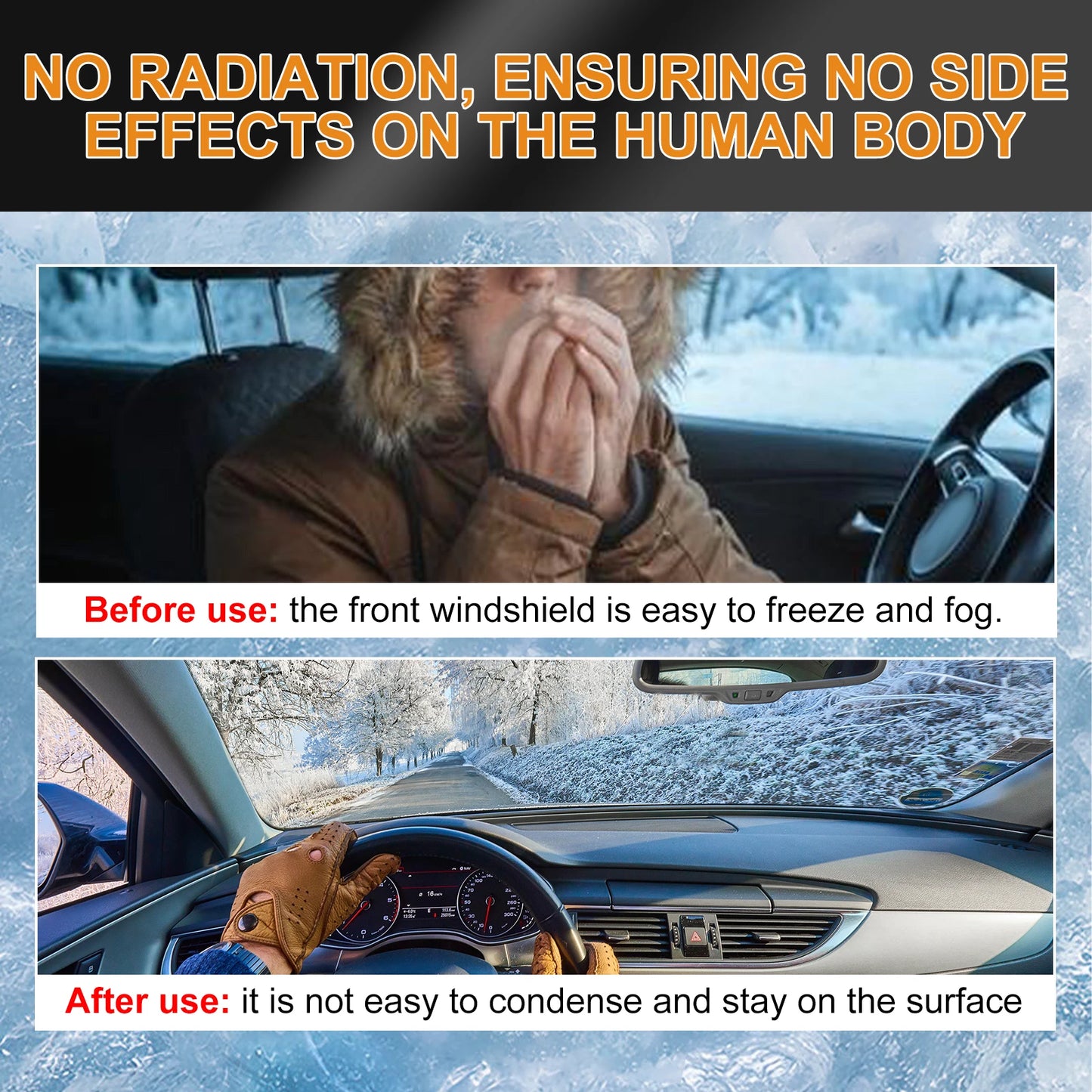 Portable Electromagnetic Car Deicer – Windshield Ice & Snow Remover