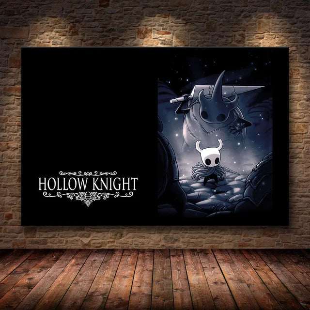 Hollow Knight Hallownest Map HD Canvas Poster | Wall Art