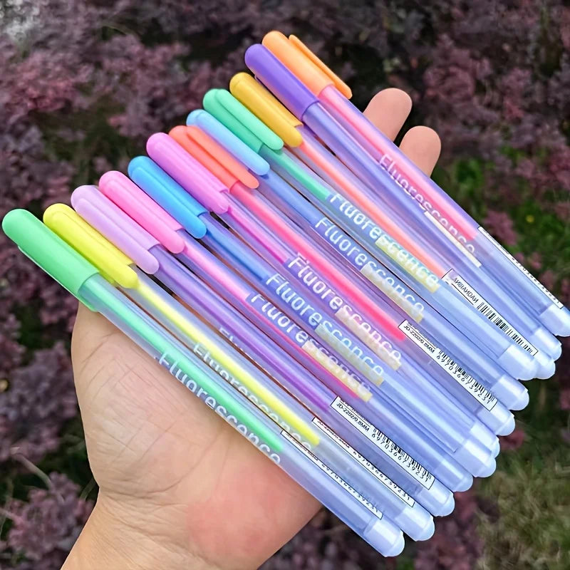 Pastel & Fluorescent Gel Pens 12/6pc | Art, Drawing & Writing